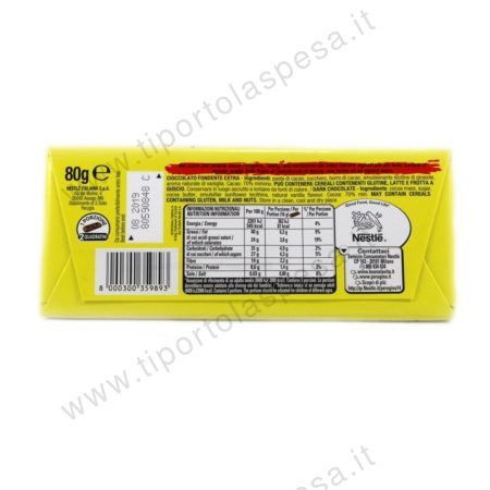Cioccolato fondente extra 70% tavoletta Tablò Perugina gr.80 - immagine 2