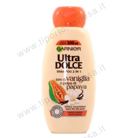 Shampoo ultra dolce 2 in 1 vaniglia e papaya Garnier ml.300