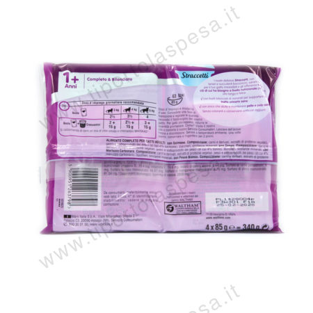 Straccetti Whiskas in gelatina salmone tonno merluzzo e pesce bianco gr.85 x 4 - immagine 2