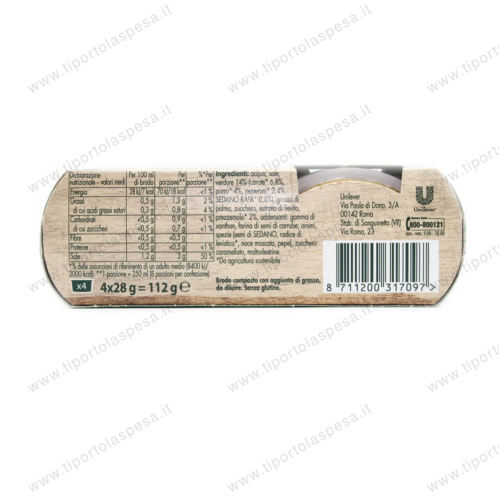 Cuore di brodo verdure Knorr gr.28 x 4 - immagine 2