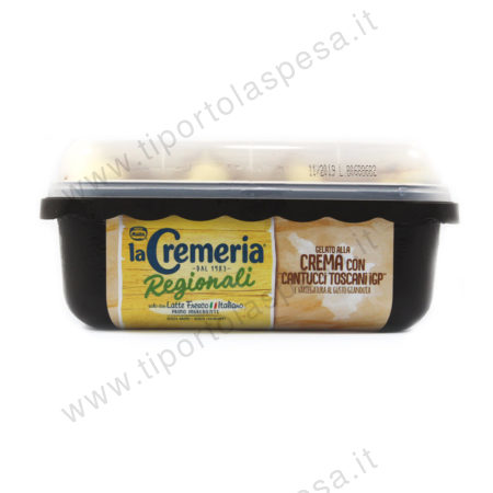 Vaschetta gelato crema con cantucci toscani igp La Cemeria gr.500 - immagine 2