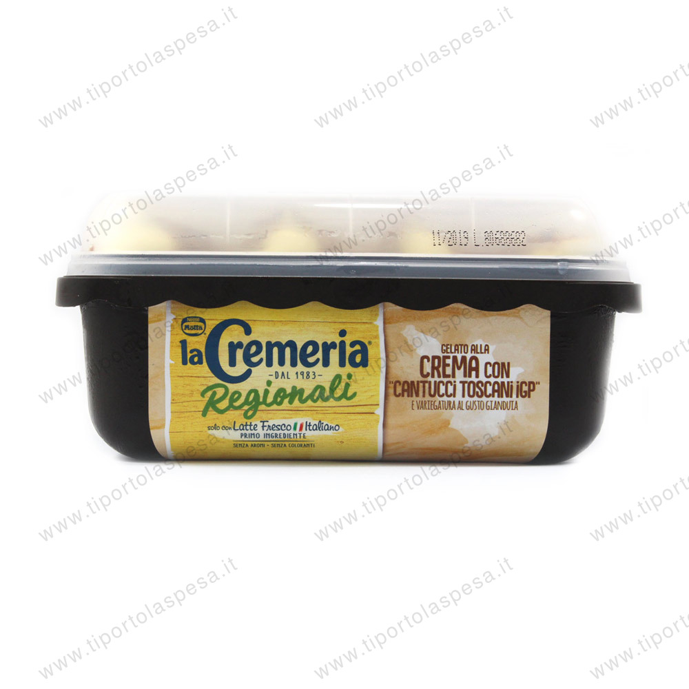 Vaschetta gelato crema con cantucci toscani igp La Cemeria gr.500 - immagine 2