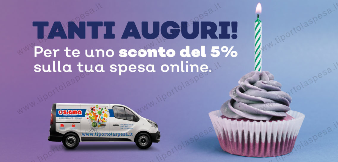 Promozione sconto Buon compleanno Coupon del 5% per il tuo compleanno