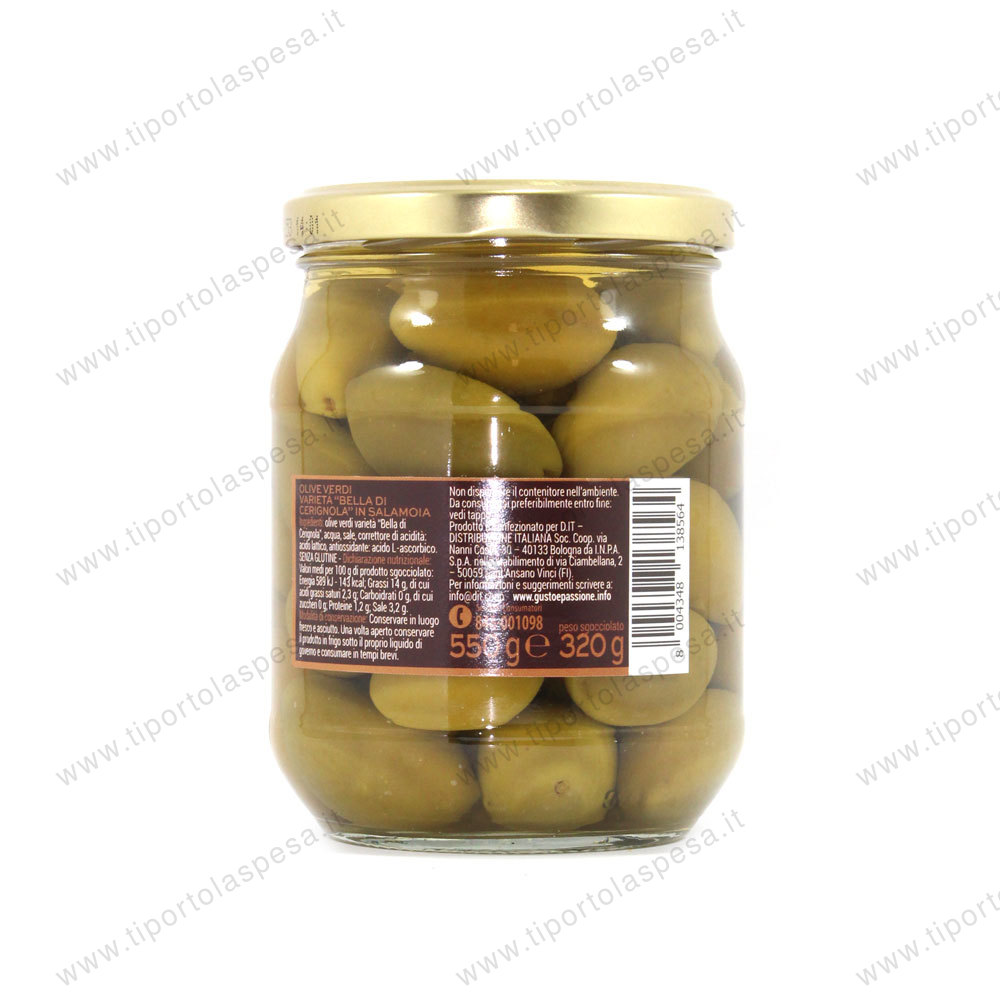 Olive verdi in salamoia bella Cerignola linea Gusto ...