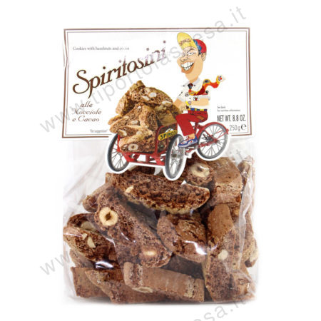Biscotti Spiritosini con nocciole e cacao Spinosi gr.250