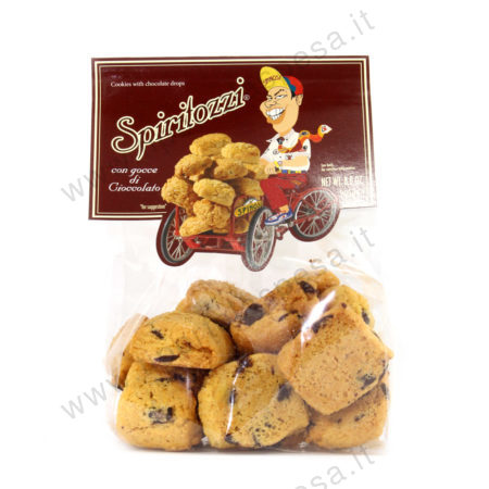 Biscotti Spiritozzi con goccie cioccolato Spinosi gr.250