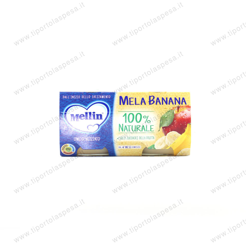 Omogeneizzati Mellin mela banana gr.100 x 2 