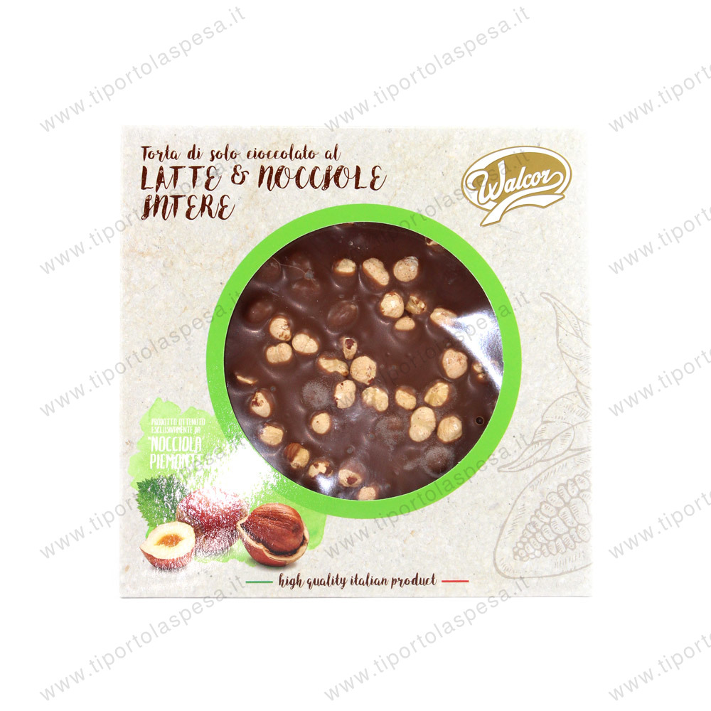 Torta cioccolato al latte e nocciole Walcor's gr.200
