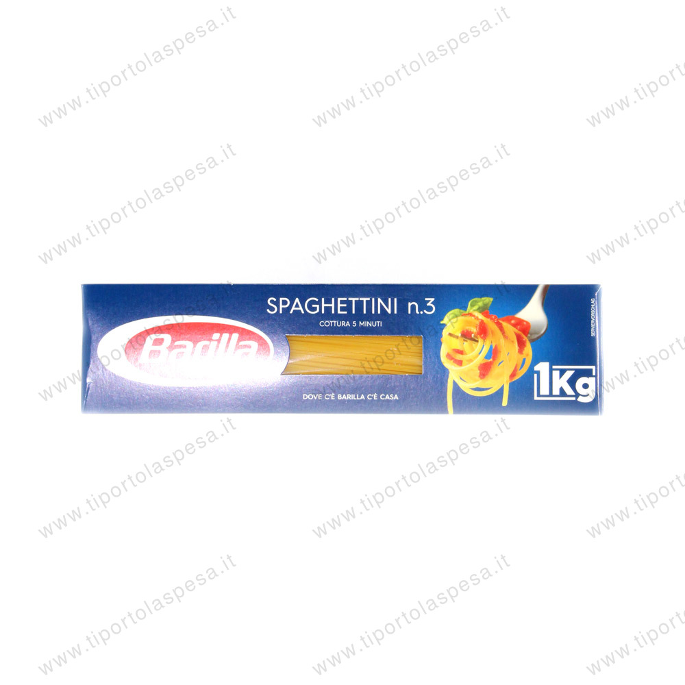 Pasta semola Barilla spaghettini nr.3 kg.1
