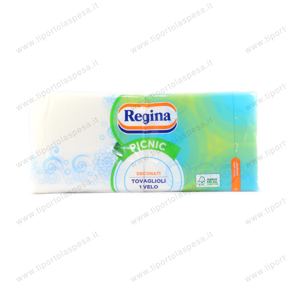 Tovaglioli decorati Regina pic nic 1 velo x 162