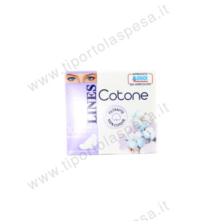 Assorberti ultra Lines cotone con ali x 10