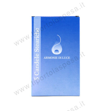 Candele steariche Cereria Nicola Muto x 5