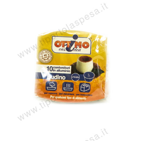 Vaschette alluminio budino Ottimo x 10