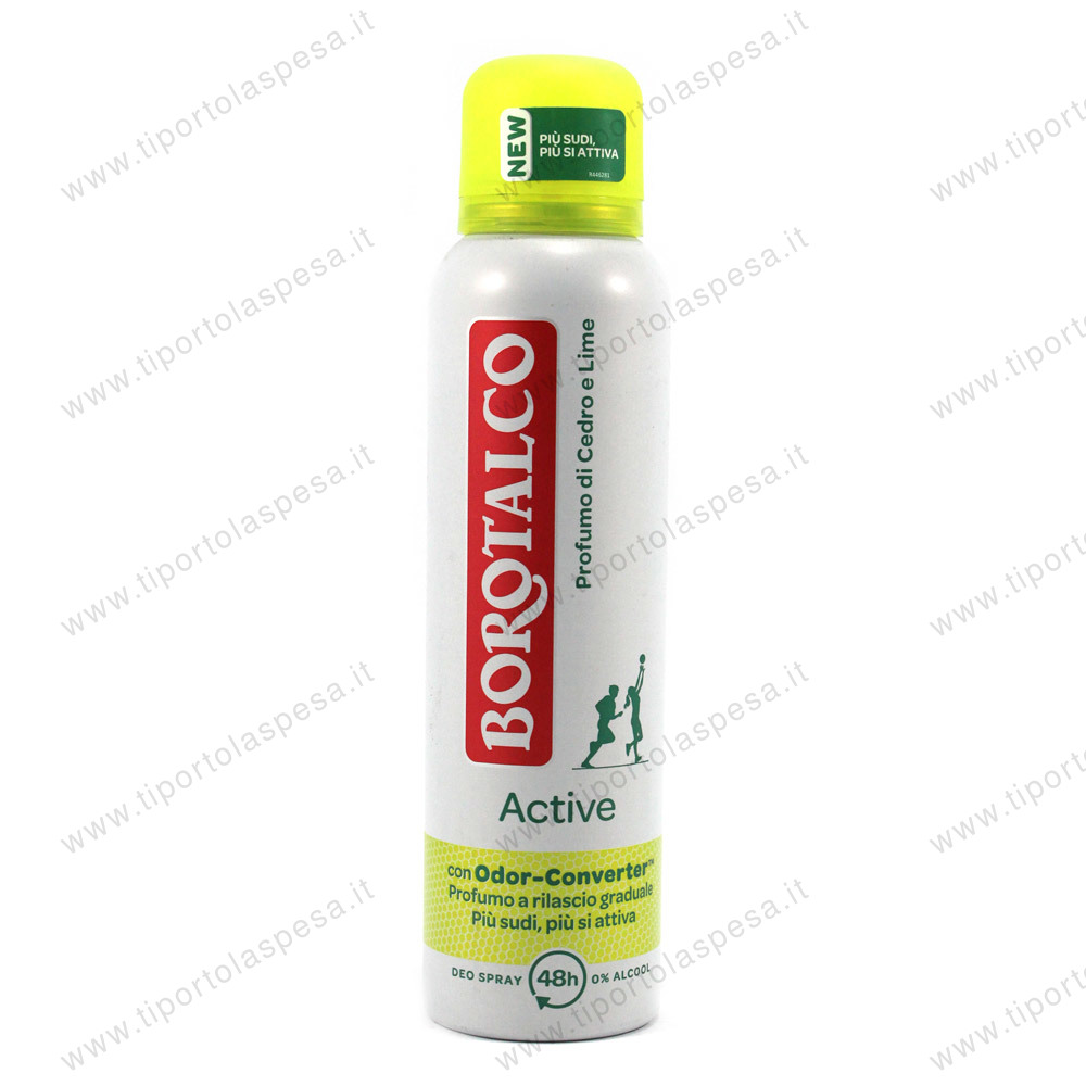 Deodorante spray active Borotalco ml.150 - www.tiportolaspesa.it