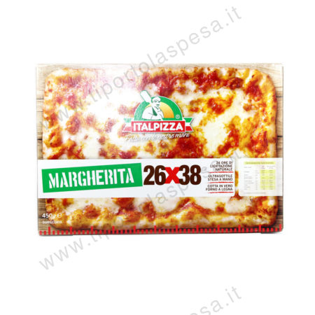 Pizza margherita Italpizza 26x38 gr.450