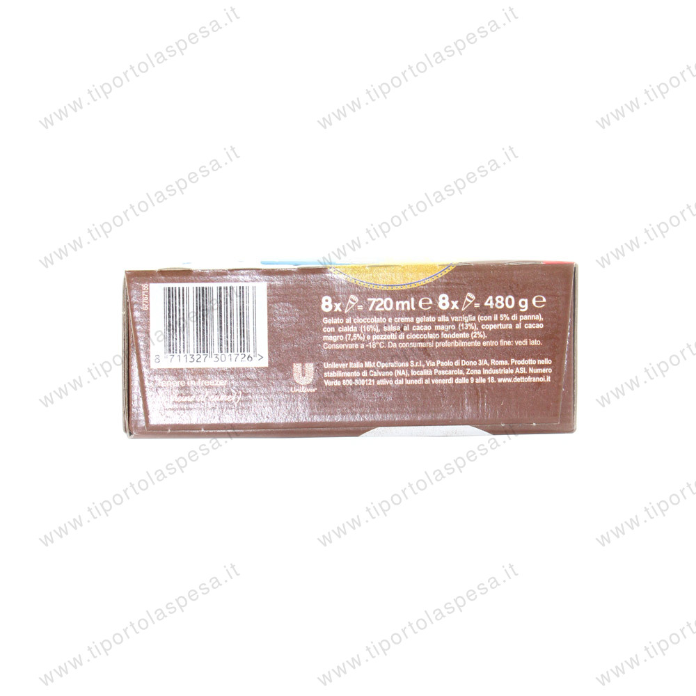 Cornetto gelato panna e cioccolato Algida e 8 gr.480 - immagine 2