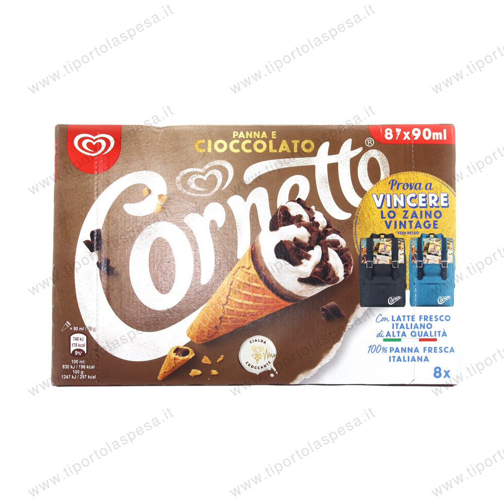 Cornetto gelato panna e cioccolato Algida e 8 gr.480