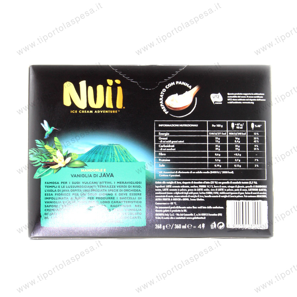 Gelato Nuii mandorla vaniglia di java x 4 gr.268 - immagine 2