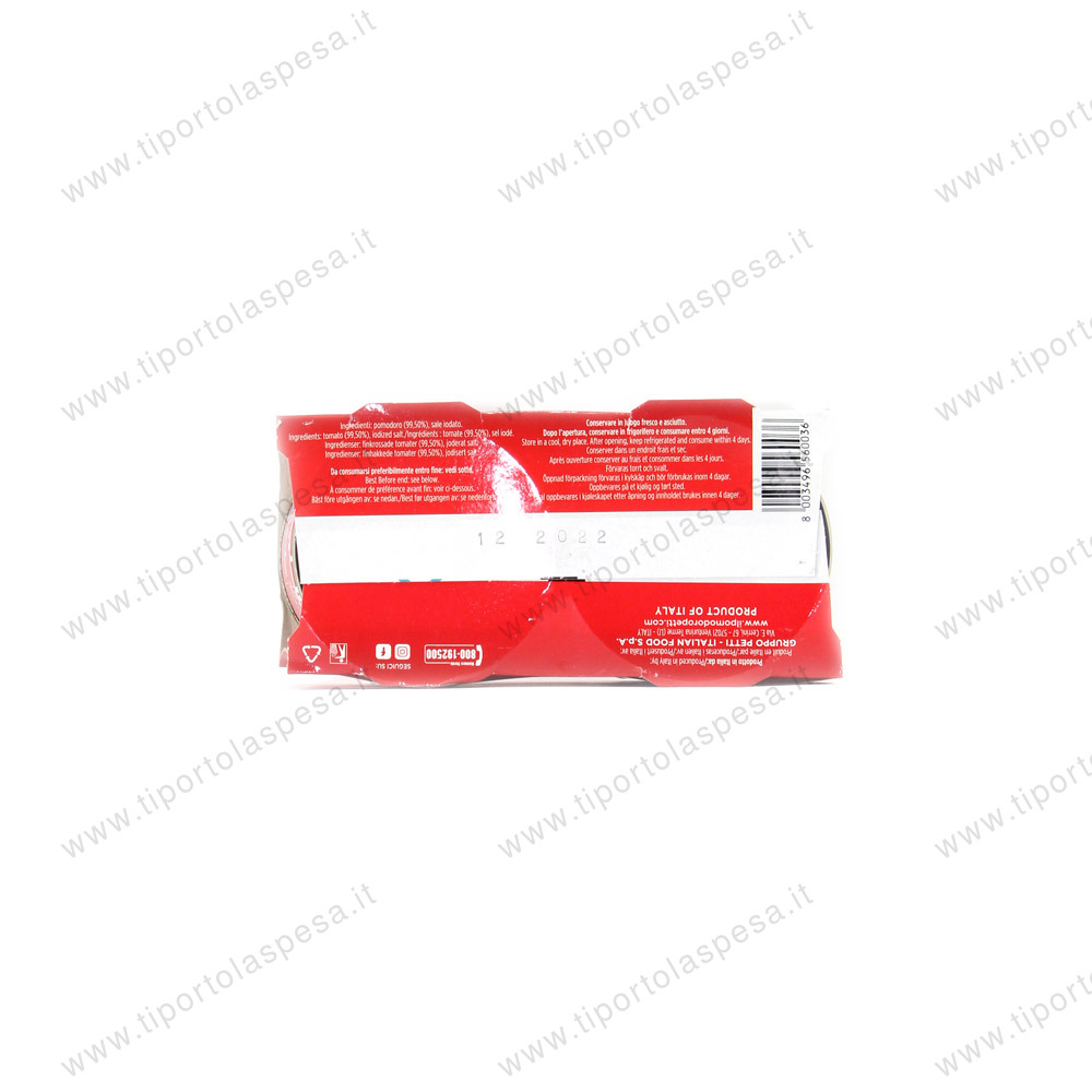 Polpa pomodoro finissima barattolo Petti gr.400x2 - immagine 2