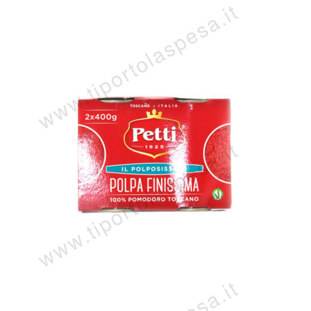 Polpa pomodoro finissima barattolo Petti gr.400x2