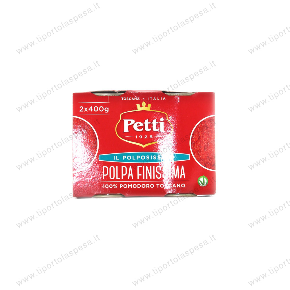 Polpa pomodoro finissima barattolo Petti gr.400x2