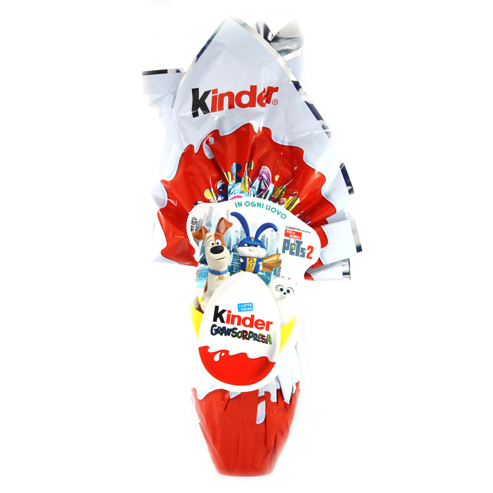 Uovo di Pasqua cioccolato al latte con sorpresa Pets Kinder Ferrero gr.150