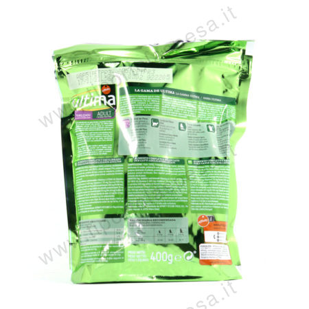 Crocchette per gatto adulto sterilizzato con pollo orzo e cereali Ultima gr.400 - immagine 3