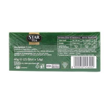 Tea verde Star 25 filtri - immagine 2