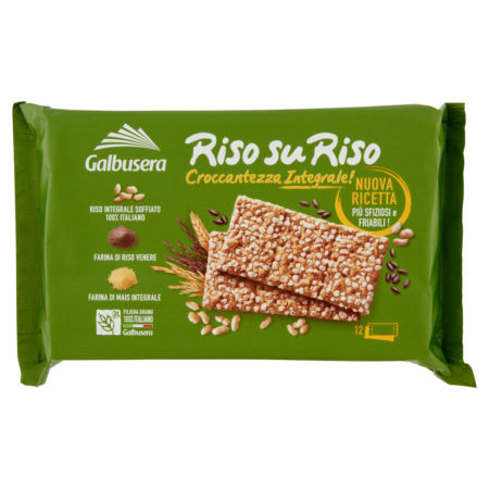 Cracker integrali riso su riso Galbusera gr.380