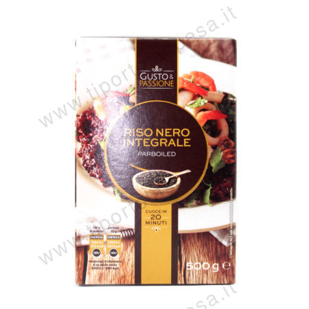 Riso nero integrale parboleid gr.500 linea Gusto & Passione