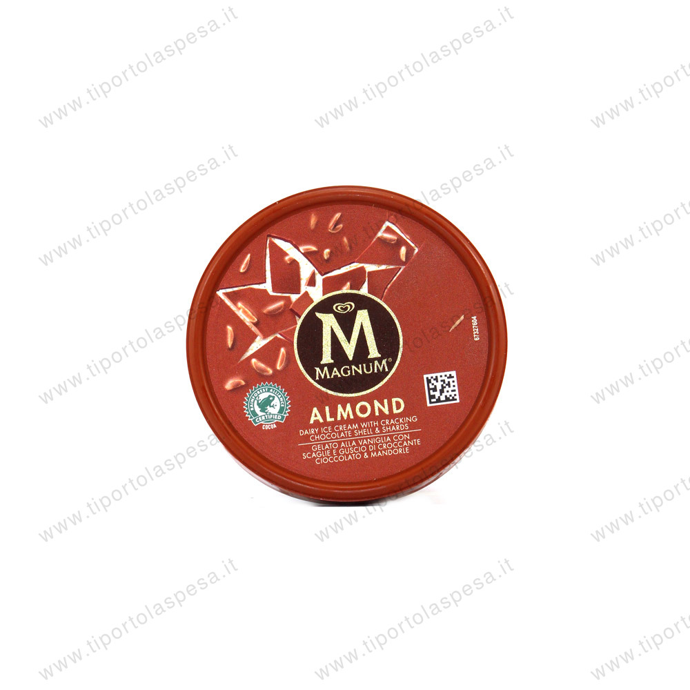 Vaschetta gelato Magnum Almond alla vaniglia, cioccolato e mandorle gr.297 - immagine 3