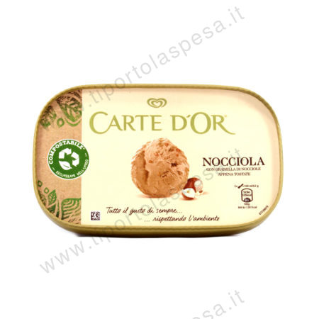 Vaschetta gelato Carte d'Or nocciola gr.400
