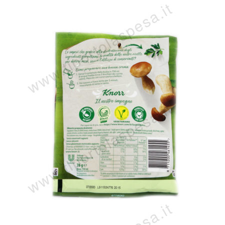 Crema con funghi porcini Knorr gr.76 - immagine 2