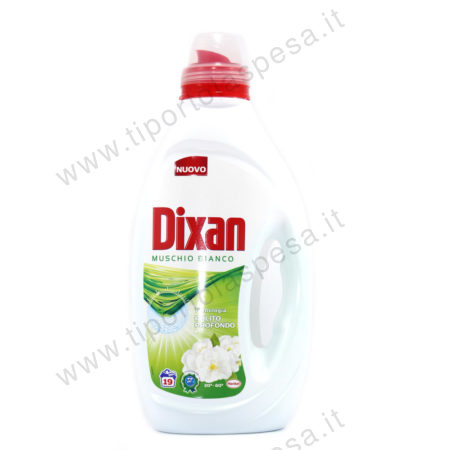 Detersivo liquido Dixan bucato muschio bianco 19 lavaggi ml.950