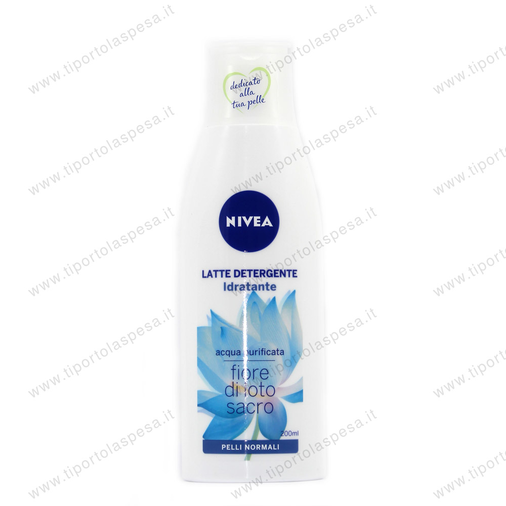 Latte detergente idratante Nivea fiore di loto ml.200