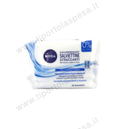 Salviette struccanti rinfrescanti Nivea x 25