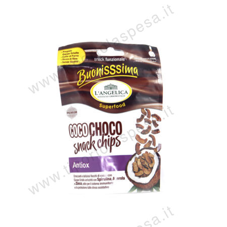 Snack chips l'Angelica coco choco Antiox gr.20