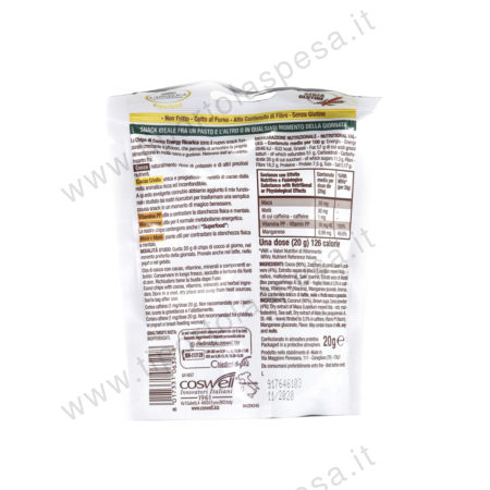 Snack chips l'Angelica coco choco Energy Ricarica gr.20 - immagine 2