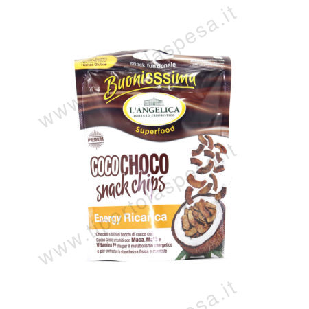 Snack chips l'Angelica coco choco Energy Ricarica gr.20