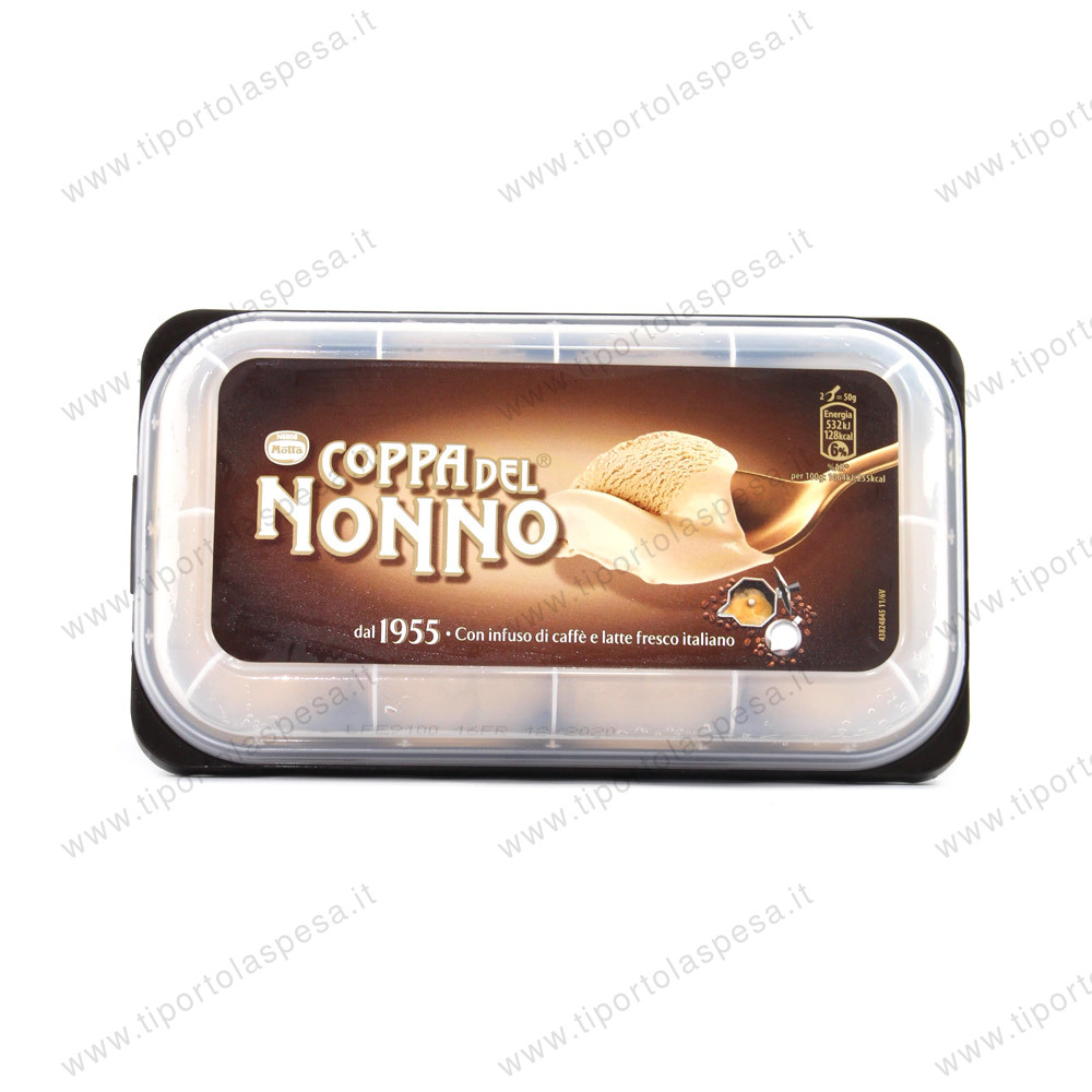 Vaschetta gelato Coppa del Nonno Motta caffè e latte gr.510