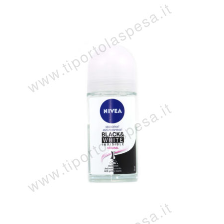 Deodorante roll on black & white invisible original Nivea ml.50