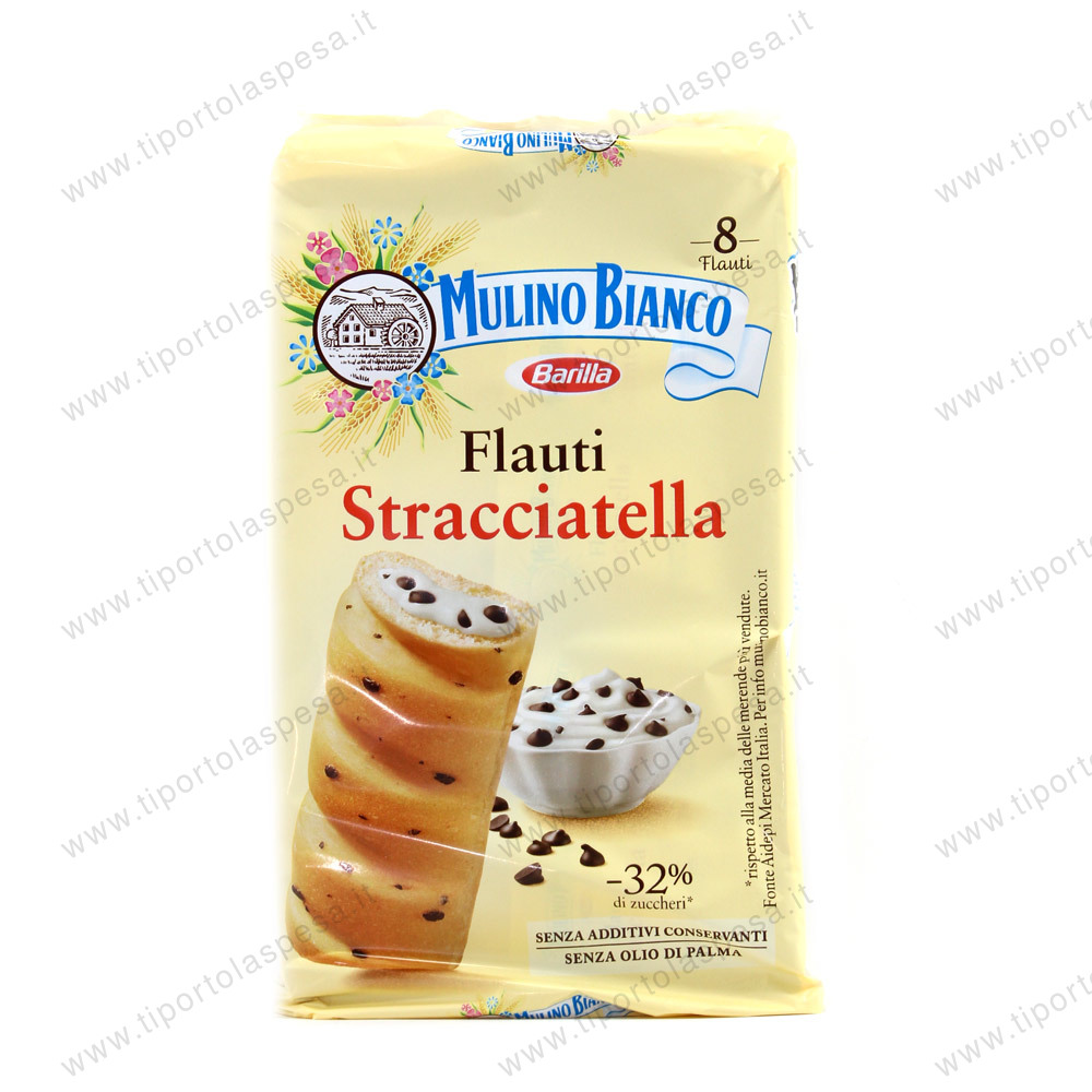 Merendine flauti stracciatella Mulino Bianco Barilla x 8
