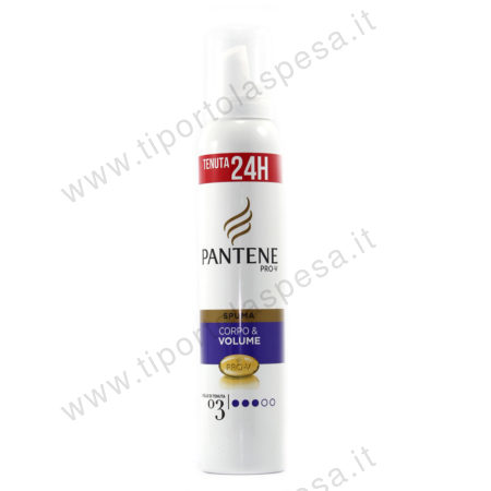 Spuma capelli corpo & volume Pantene tenute 24H ml.200