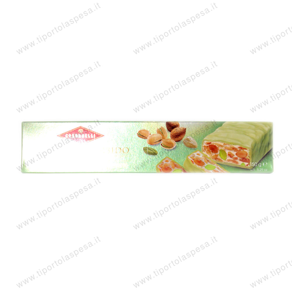 Torrone morbido Condorelli con mandorle e pistacchi gr.150