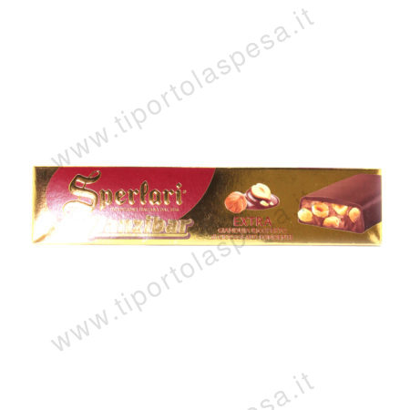 Torrone zanzibar extra Sperlari con gianduia e cioccolato fondente gr.250