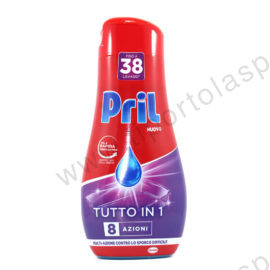 Detersivo liquido lavastoviglie gel Pril tutto in 1 - 38 lavaggi ml.600