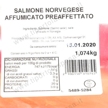 Salmone affumicato norvegese Norlax sfuso gr.150 gr. circa - immagine 2