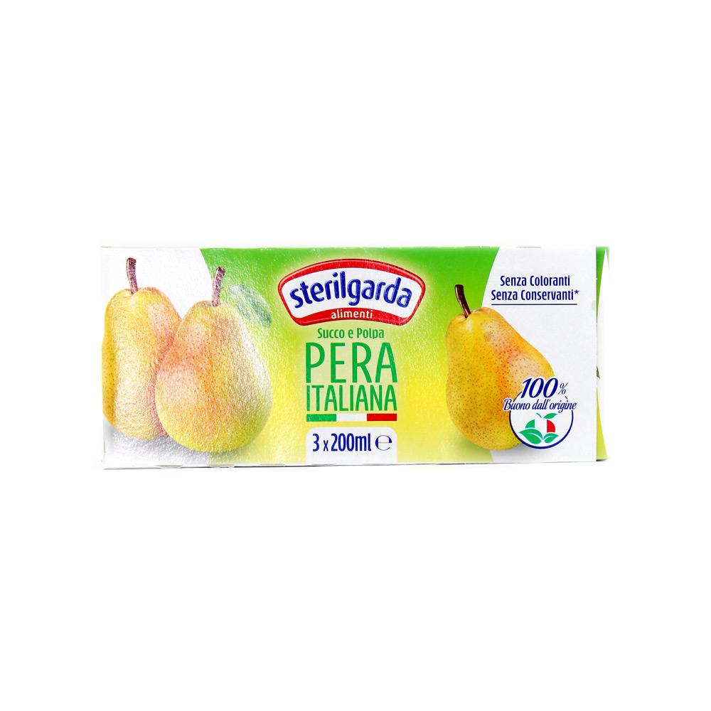 Succo di frutta pera Sterilgarda ml.200 x 3 