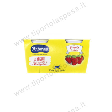 Yogurt fragola frullata Arborea gr.125 x 2