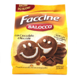 Frollini faccine cioccolato nocciole Balocco gr.700